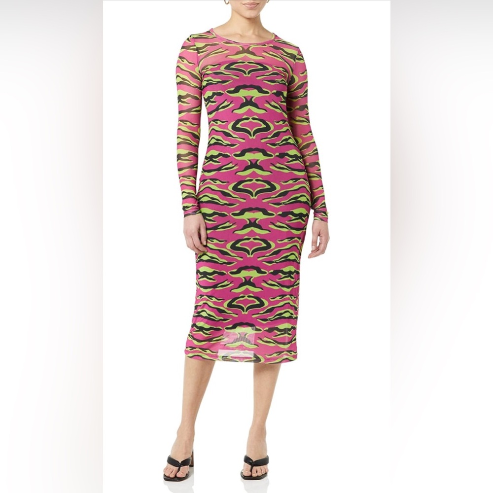 TEREA Women's Kenzie Mesh Midi Dress